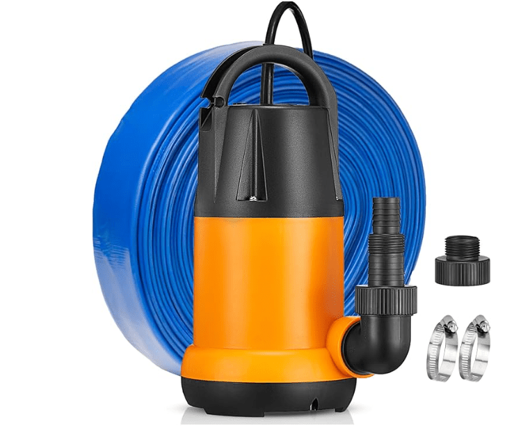 Commercial Bilge Pump + 25 ft Hose - Fire Cold Plunge