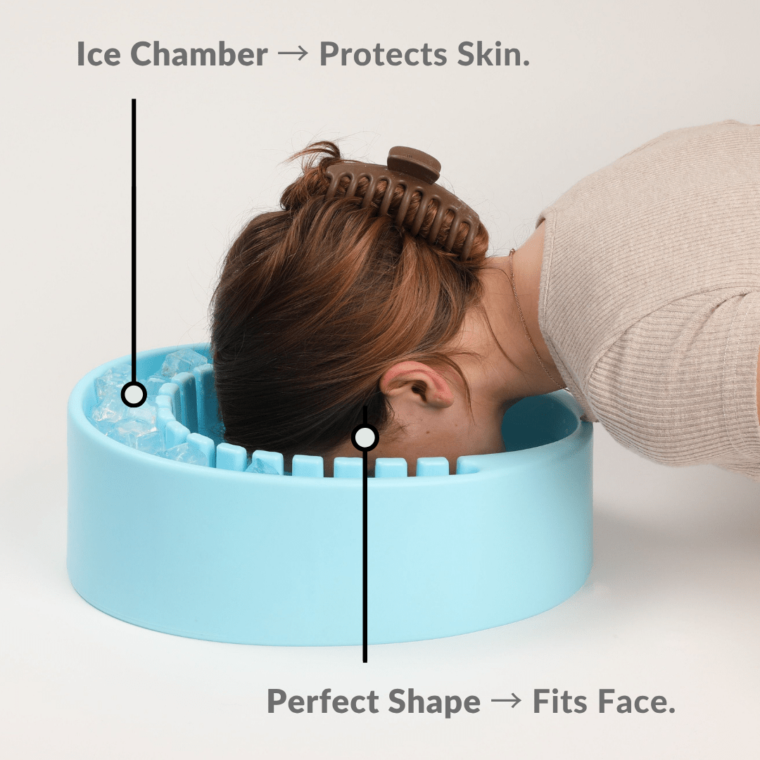 Face Plunge Pure - Facial Cold Plunge Bowl with Ice Chamber - Fire Cold Plunge