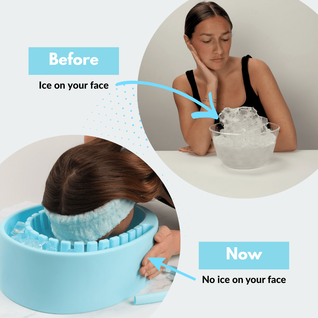 Face Plunge Pure - Facial Cold Plunge Bowl with Ice Chamber - Fire Cold Plunge