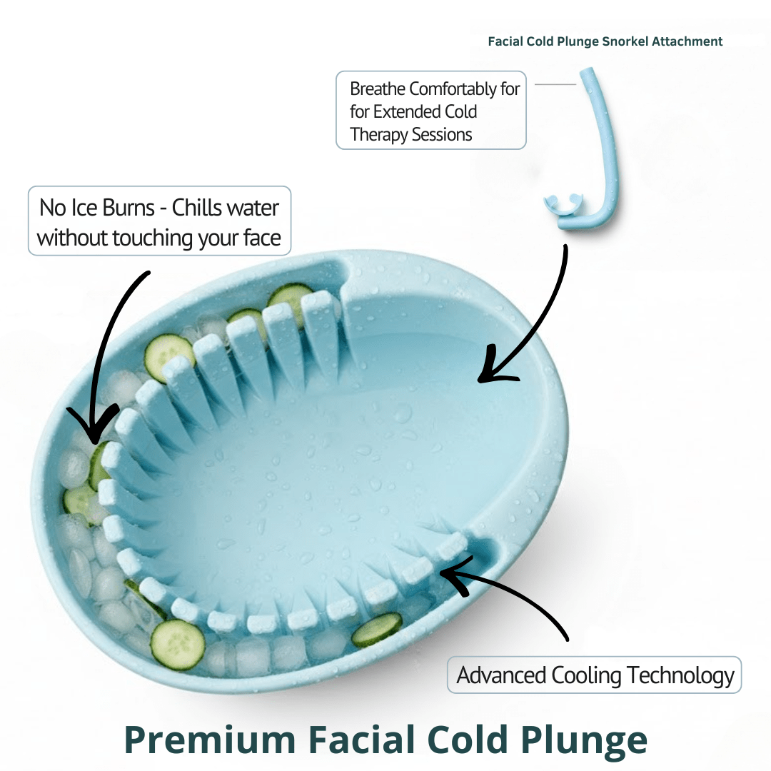 Face Plunge Pure - Facial Cold Plunge Bowl with Ice Chamber - Fire Cold Plunge