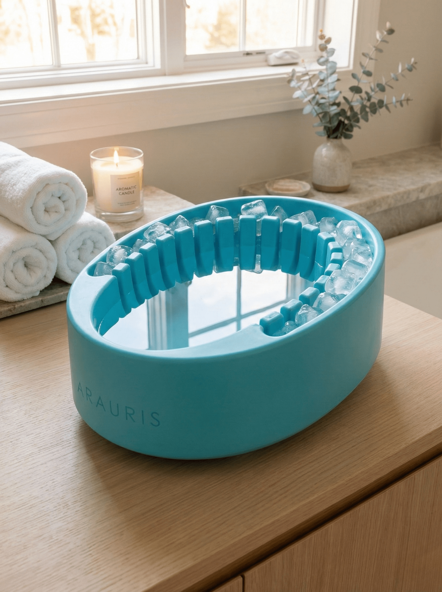 Facial Cold Plunge Bowl with Ice Chamber - Fire Cold Plunge