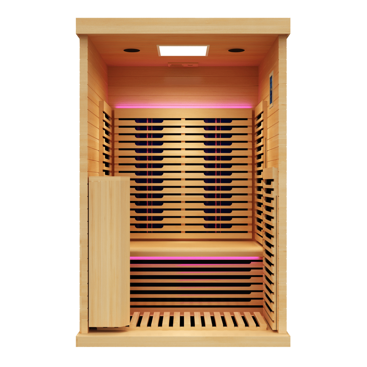 Peak Saunas - Everest 2 - Person Infrared Sauna with Red Light Therapy - Fire Cold Plunge