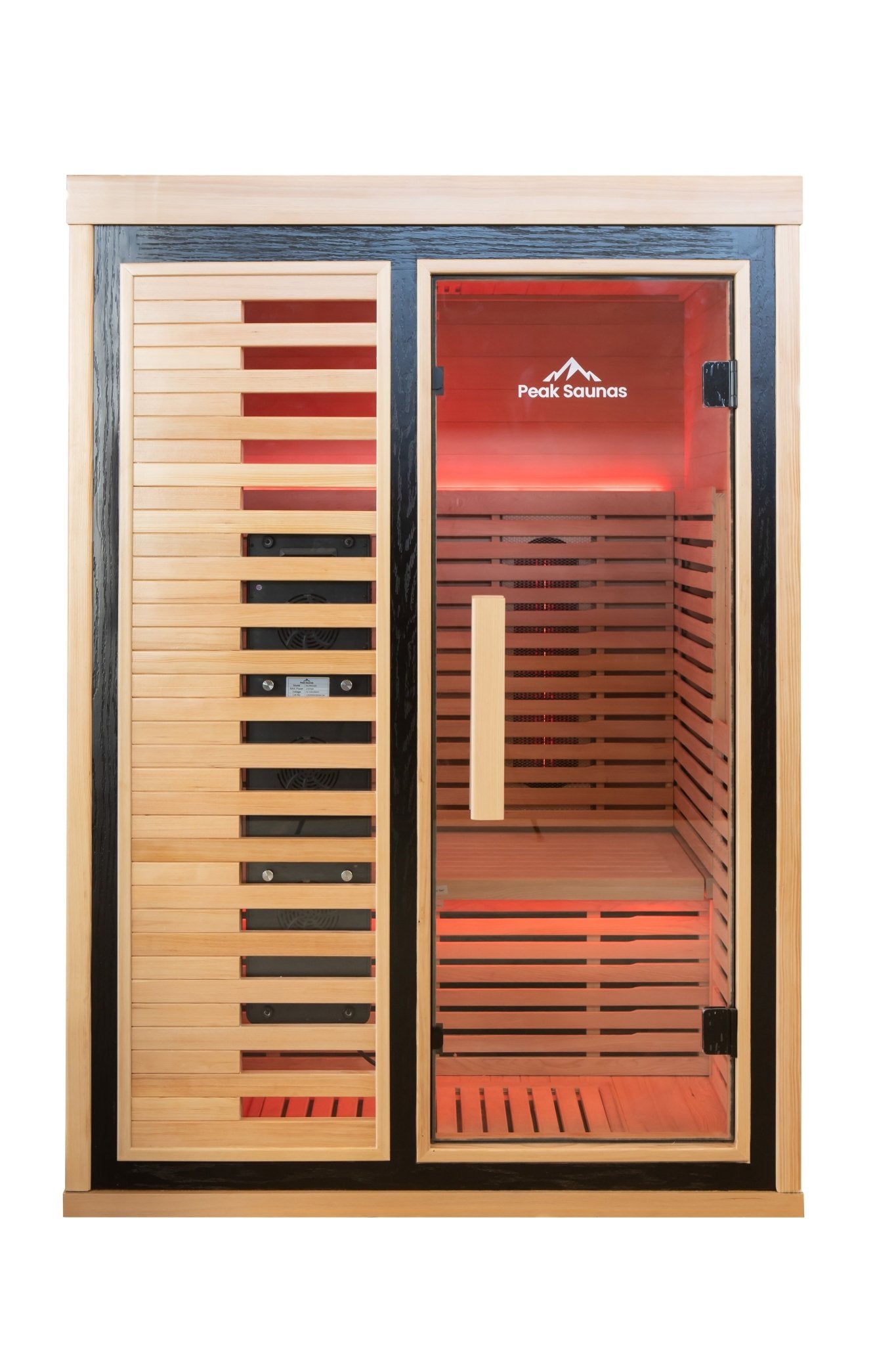 Peak Saunas - Everest 2 - Person Infrared Sauna with Red Light Therapy - Fire Cold Plunge