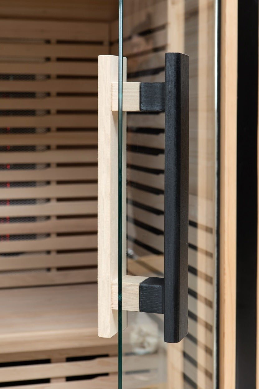 Peak Saunas - Everest 2 - Person Infrared Sauna with Red Light Therapy - Fire Cold Plunge
