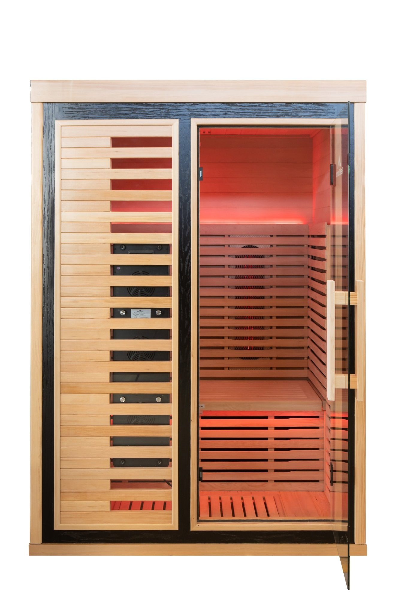 Peak Saunas - Everest 2 - Person Infrared Sauna with Red Light Therapy - Fire Cold Plunge