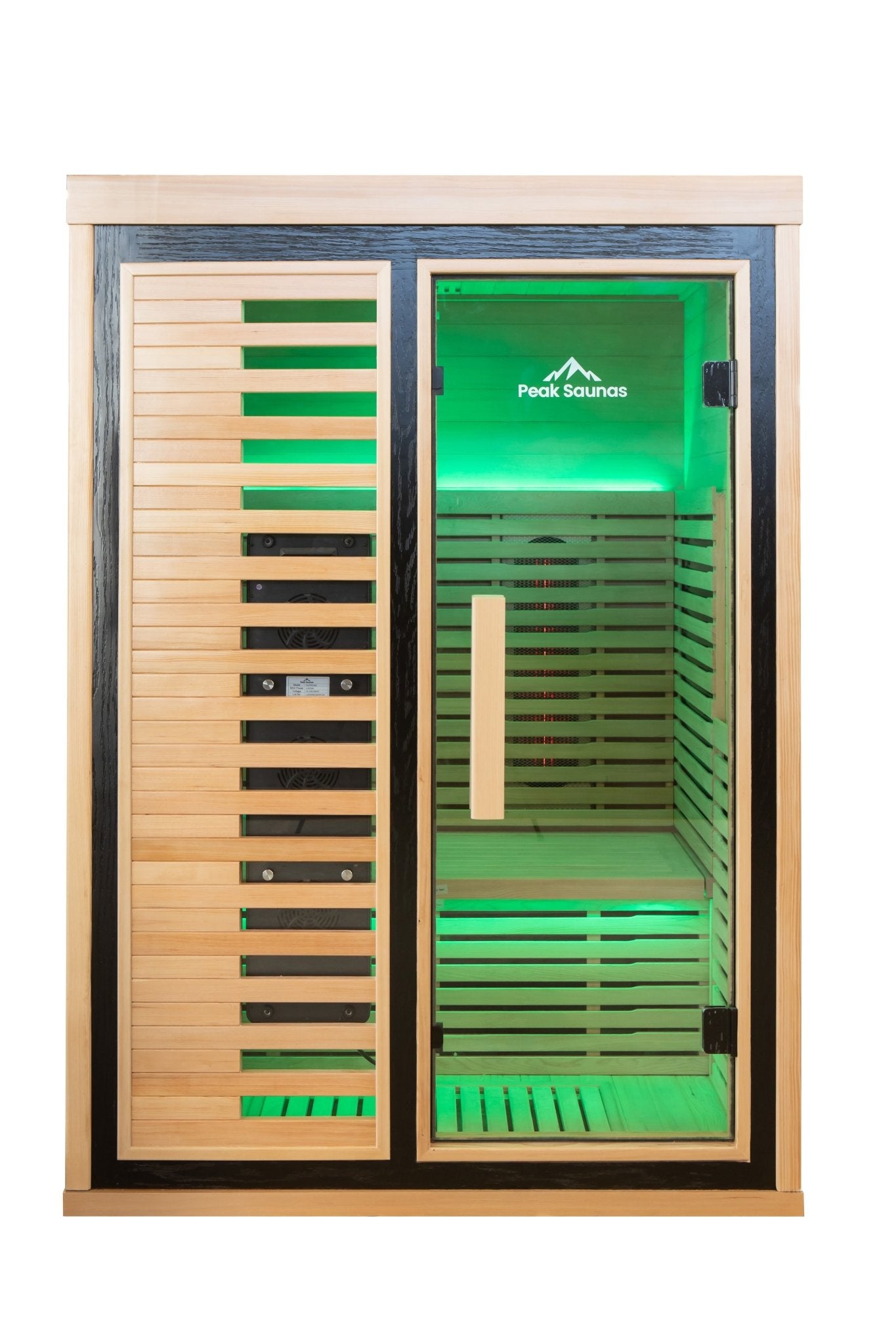 Peak Saunas - Everest 2 - Person Infrared Sauna with Red Light Therapy - Fire Cold Plunge