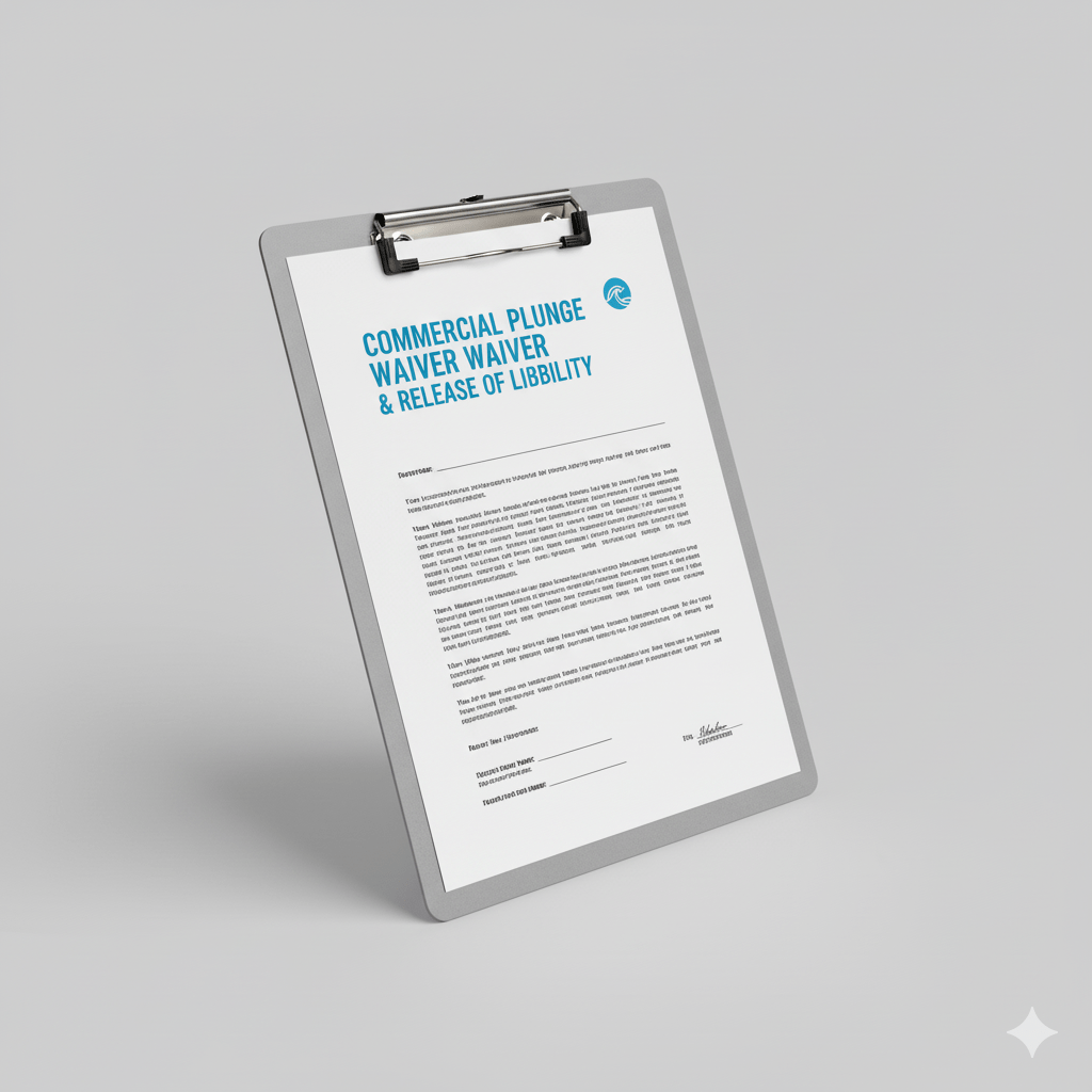 Commercial Plunge Waiver Template - Fire Cold Plunge