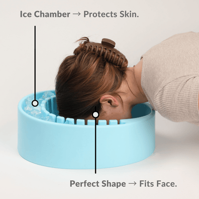 Face Plunge Pure - Facial Cold Plunge Bowl with Ice Chamber - Fire Cold Plunge
