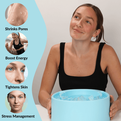 Face Plunge Pure - Facial Cold Plunge Bowl with Ice Chamber - Fire Cold Plunge