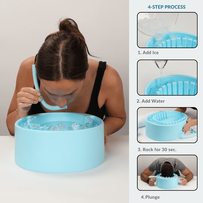 Face Plunge Pure - Facial Cold Plunge Bowl with Ice Chamber - Fire Cold Plunge